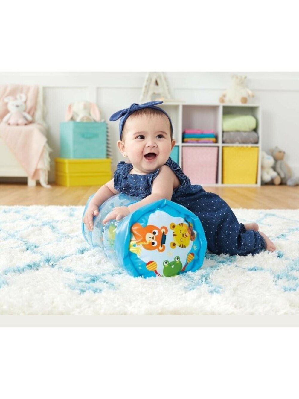 Kidoozie Animal Friends Jumbo Roller Inflatable Tummy Time Play Toy NEW 6-18 M